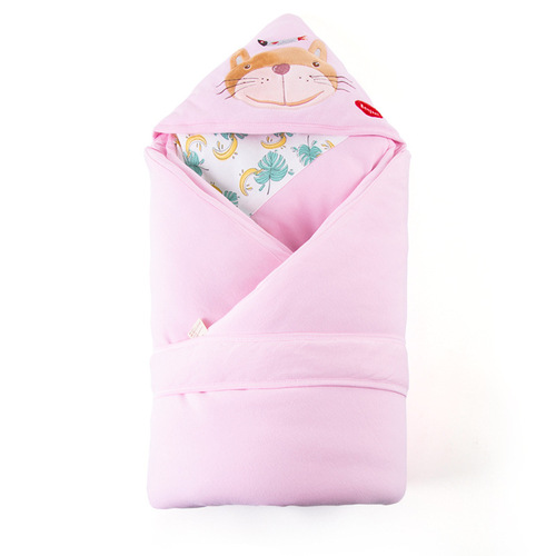 Baby blanket autumn and winter thickened newborn blanket newborn quilt pure cotton swaddling towel baby supplies can be removed