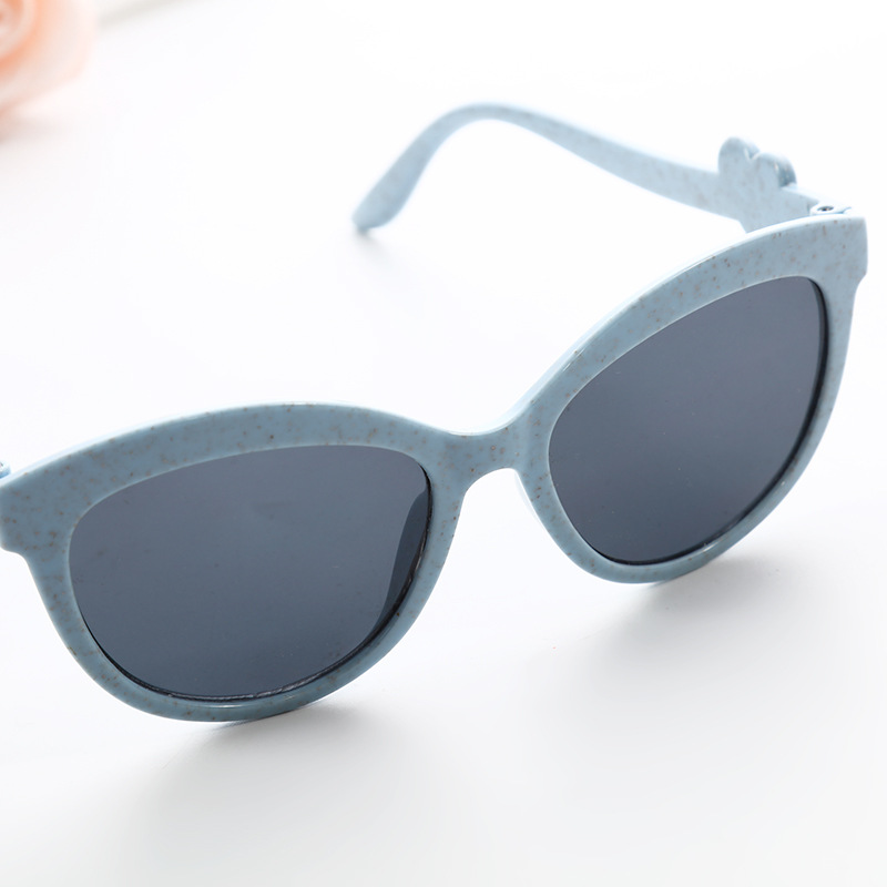 Gafas de Sol Infantil de Paja de Trigo, Protección UV400, para Niños y Uso Diario