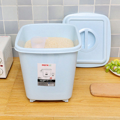 家用糧食收納防潮40斤塑料防蟲面粉裝米桶儲米箱20KG公斤整理筒