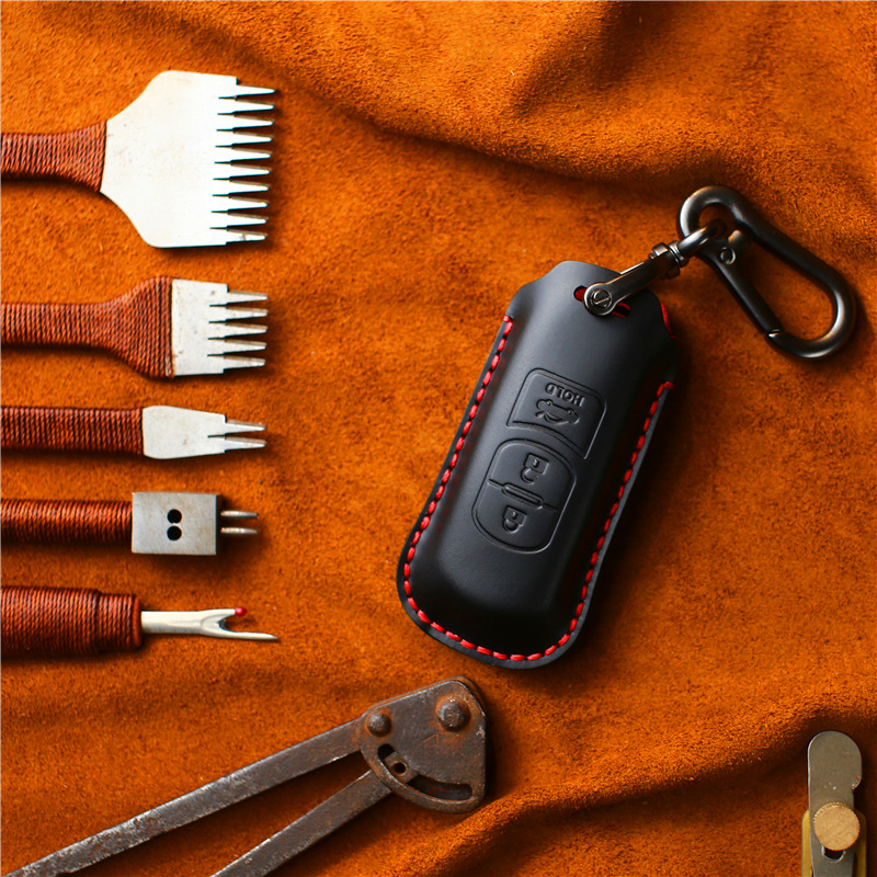 适用于马自达钥匙套 纯手工制作头层牛皮阿特兹 马自达6钥匙套|ms