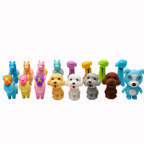 Eraser Creative Stationery Animal Shape Multiple Student Stationery Cute Student Supplies Eraser Wholesale