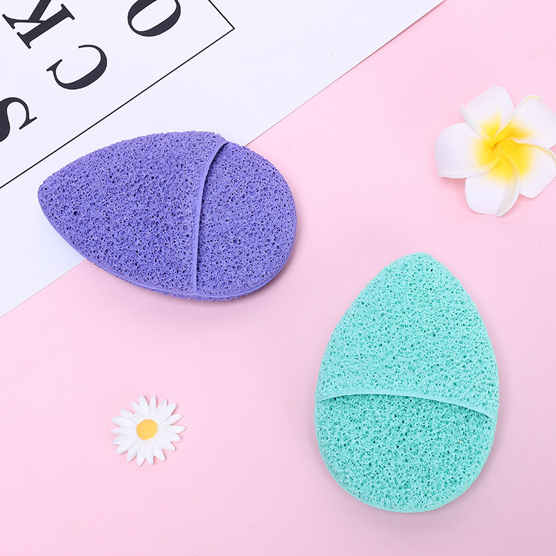 Guantes de gota de agua esponja de lavado facial removedor de limpieza de dos capas hidrófilo sin látex polvo de limpieza puff herramientas de belleza