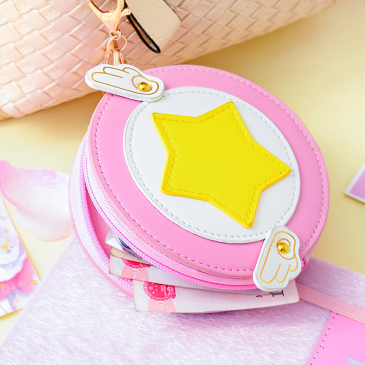 New  Fashion Cartoon Cute Short Coin Purse Geometric Pattern Pu Leather Diy Wallet Headset Bag Wholesale Nihaojewelry display picture 9