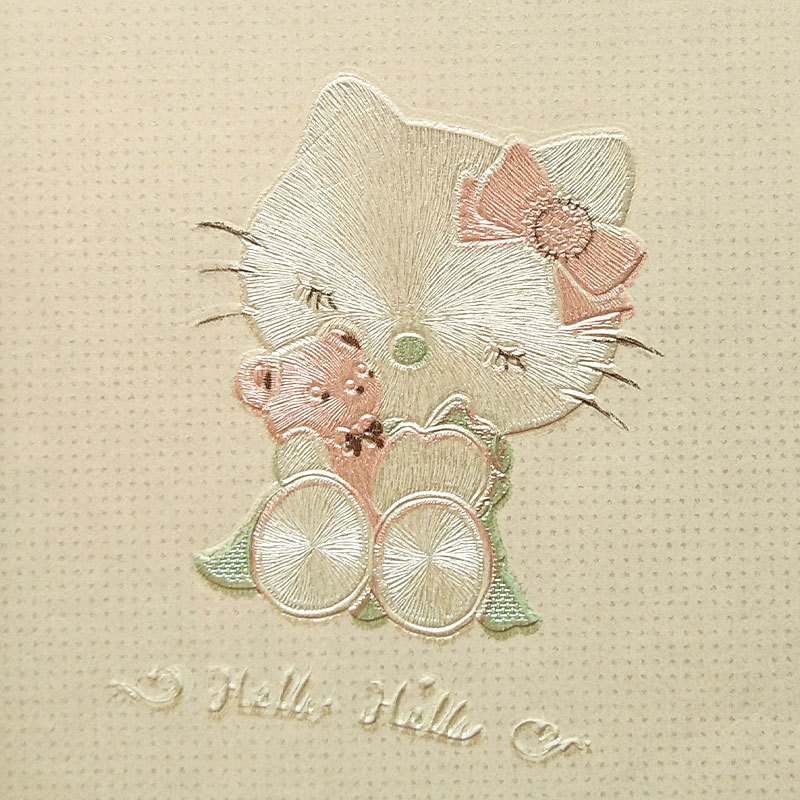 4d精壓無紡布牆紙 兒童kt小貓溫馨浪漫臥室男女孩房間壁紙加厚