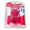 Plastic jump rope for teaching maths for adults PVC, children's sports bearing for gym, wholesale