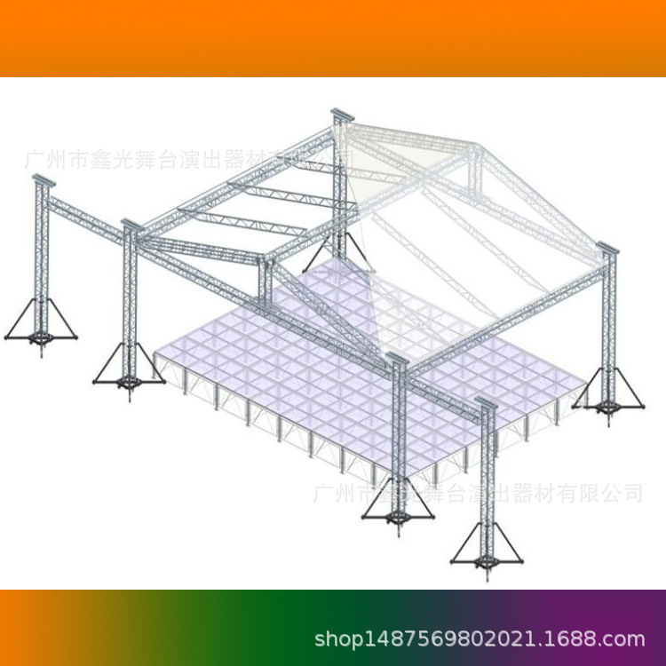 铝合金桁架舞台灯光架铝合金舞台庆典演出户外灯光架舞台桁架trus