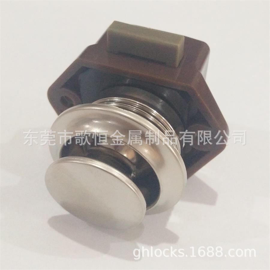 Large RV Press lock Yacht lock Caravans Cabinet Lock Ambulance Furniture Lock brown Open hole 26mm