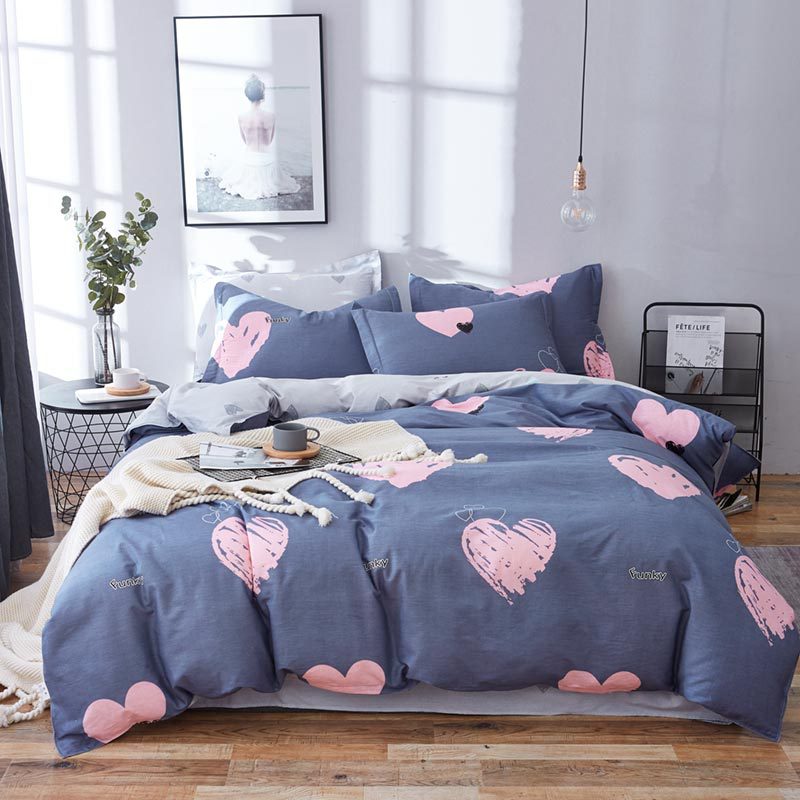 包邮一件代发纯棉四件套斜纹棉被套床单全棉床上用品厂家直销批发|ms