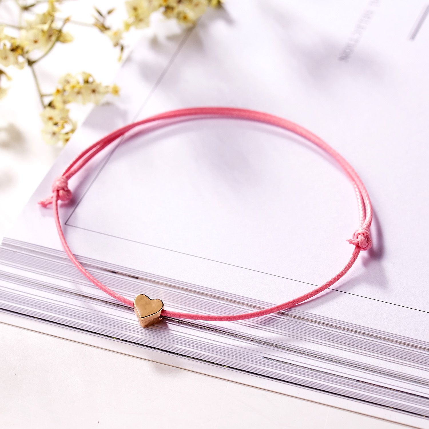 Anniversary Occasion jade line, Copper Material Simple Style Star Jade Line Copper Patchwork Women's Bracelets