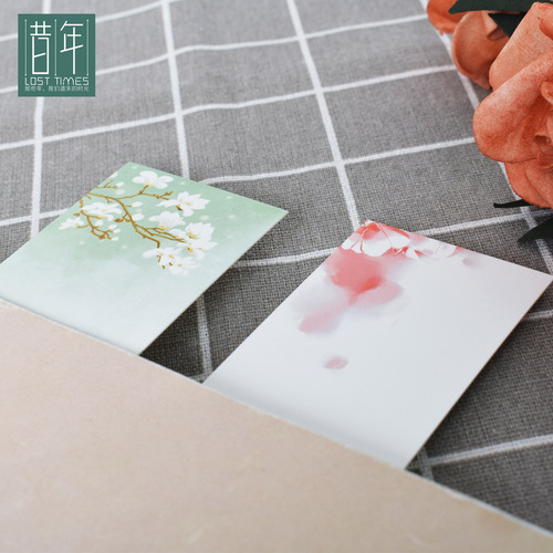 Original Moshang Kaiming Bookmark DIY Creative Bookmark, Ancient Style, Fresh and Elegant, Wholesale Miniature Beauty Cards