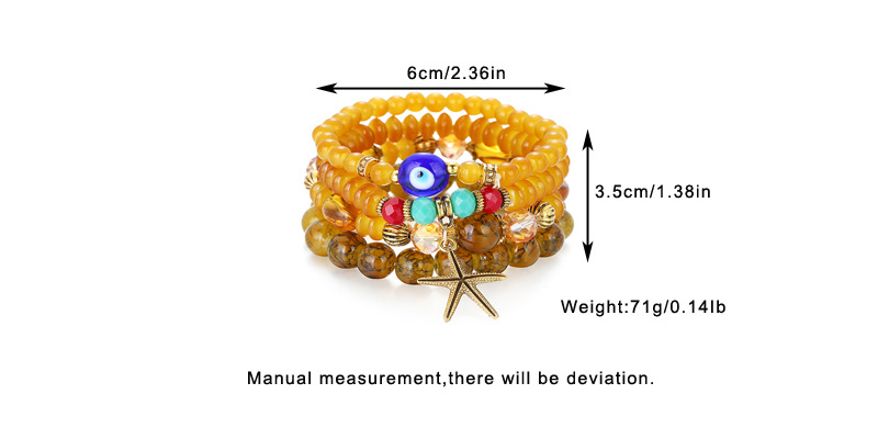 Simple Acrylic Bohemian Style Multi-layer Beaded Bracelet display picture 17
