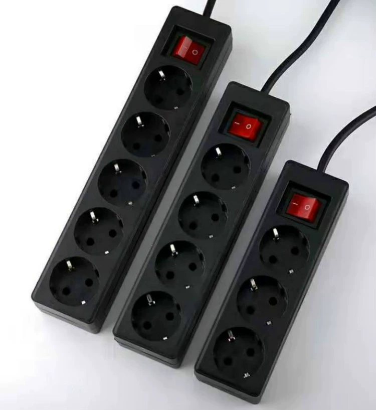 Фабричная прямая вилка для внешней торговли в европейском стиле с выключателем из чистой меди, Адаптированная к Германии и России