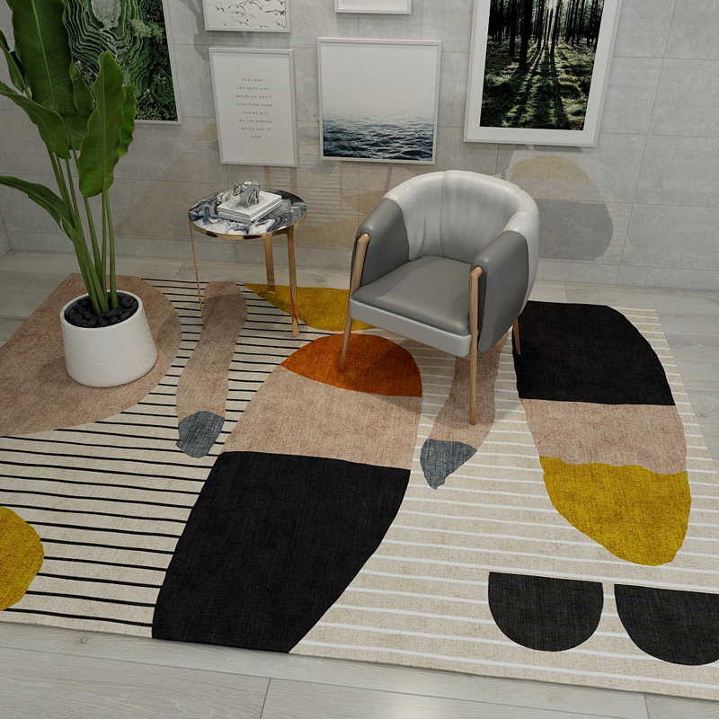 Moderner Skandinavischer Boho Teppich Für Wohnzimmer Und Schlafzimmer_voghion.com