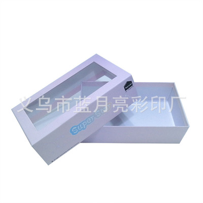 厂家定做转转笔硬盒包装 创意天地盖透明pvc开窗礼品盒彩盒纸盒子|ms