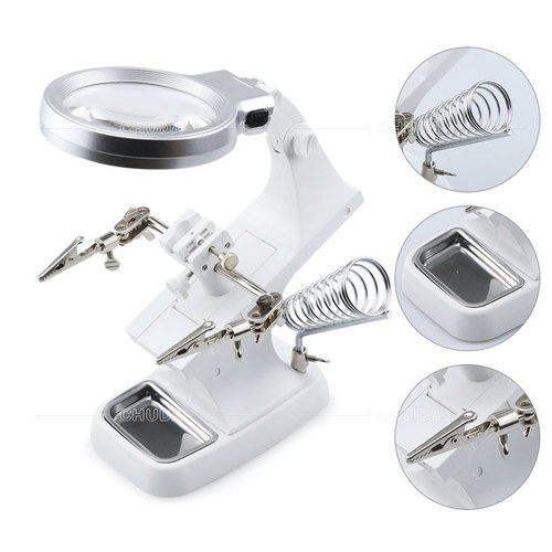 Magnifying glass 7023B LED lamp high brightness energy-saving repair lamp table lamp 360 degree rotating repair tool