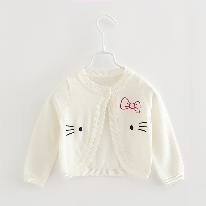 2022 nuevo Algodón puro impreso cardigan de lana para niños aire acondicionado camisa cardigan mantón de los niños abrigo de verano Delgado