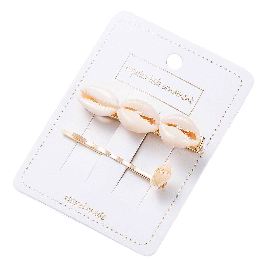 11g Weight Hair Clip Hair Accessories Type 1 Set Quantity Holiday, Travel Occasion Shell Material Shell Pattern All Seasons Season Women's Gender Marine Style Style Marine Style Women's Shell Shell Hair Clip 7