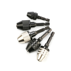 3.6V Electric Screwdriver Accessory Hex to Round Handle Adapter Hex Shank R-Slot Quick Change Three-Jaw Drill Chuck