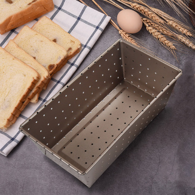 Ventilating toast box Blowhole bread mould punching Chieftain mould Cake mold Non-stick pan mould