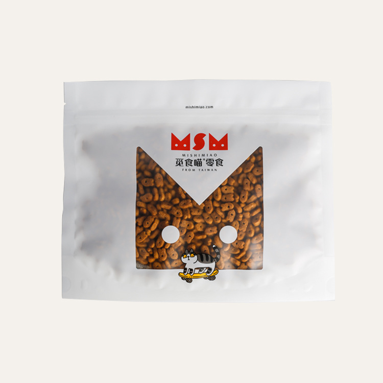 猫粮狗粮宠物饲料食品包装袋透明开窗密封自立自封拉链袋八边封袋