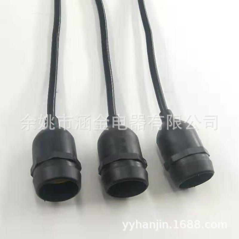 防水灯串连接线 户外跑马灯灯串 带开关灯串延长线