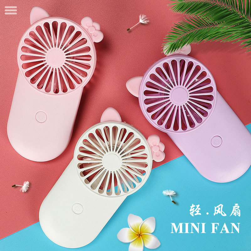 新款挂脖手持小风扇USB充电便携式可爱风扇超学生宿舍|ru