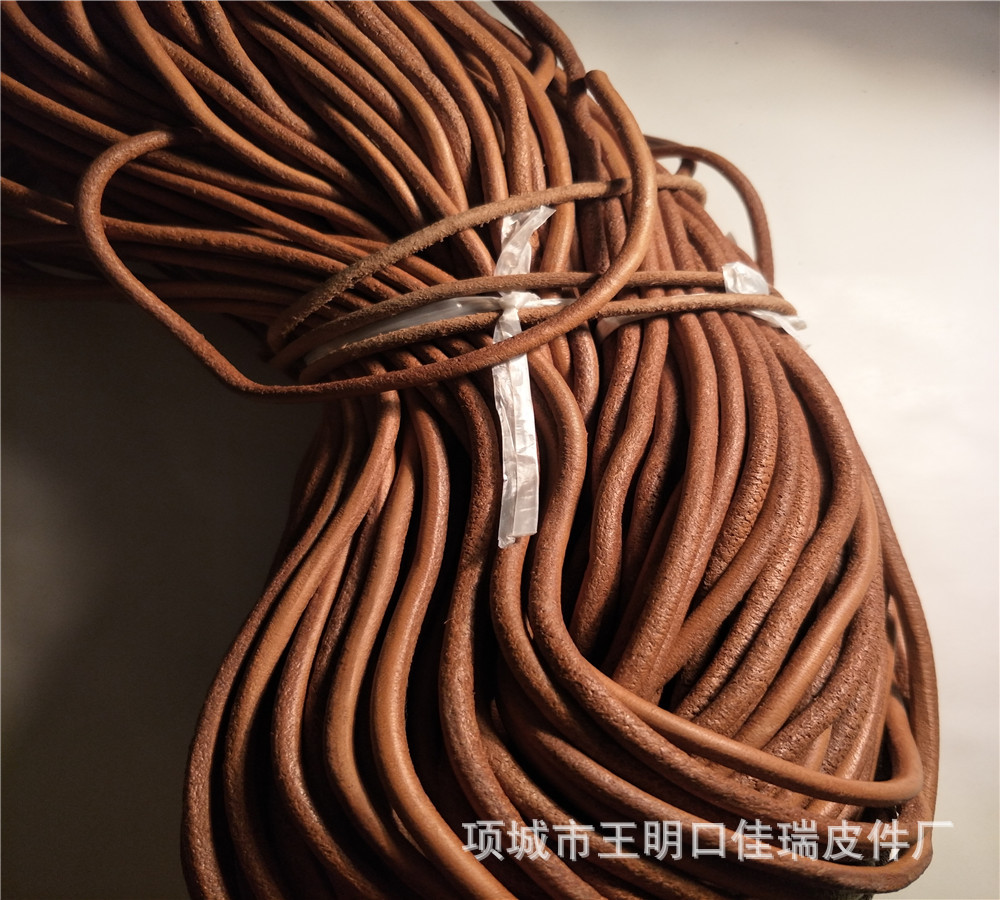 真牛皮绳1-8毫米不掉色diy材料批发定圆形扁形编织手工一层饰品-阿里巴巴
