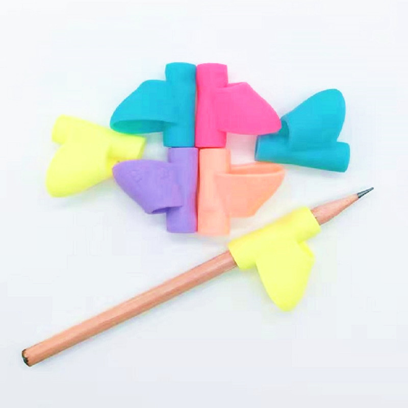 矽膠握筆姿勢矯正器 預防兒童握筆鉛筆套 矽膠握筆器定制廠家