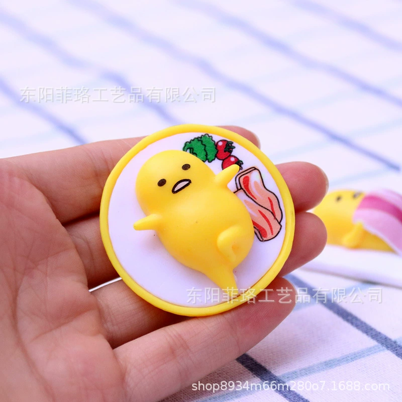Японская игрушка Gudetama (жёлток), ленивое яйцо, маленькая качающаяся фигурка, креативный подарок, слепая упаковка