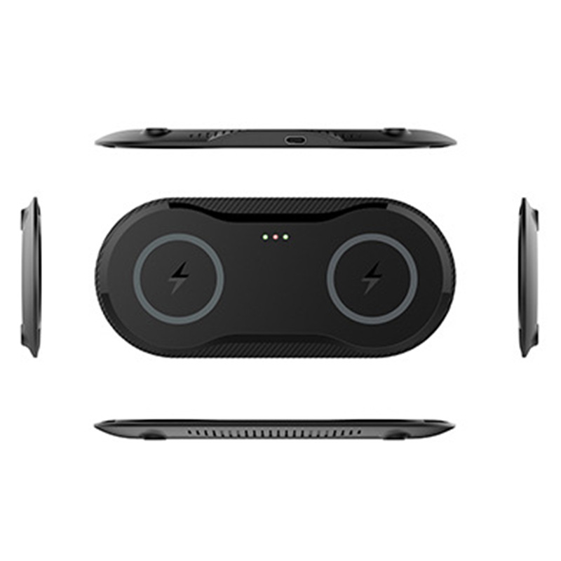 【跨境热销】双手机无线充电器20W快充 轻薄时尚适用苹果安卓