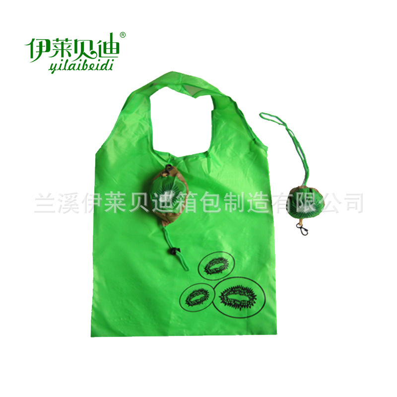 现货批发水果猕猴桃折叠袋 猕猴桃袋礼品促销购物袋厂家定做logo
