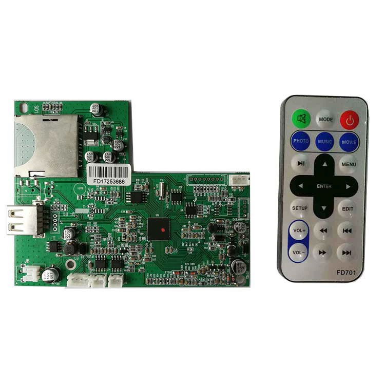 FD557T4 7-дюймовая MP5 рекламная машина декодирования доска