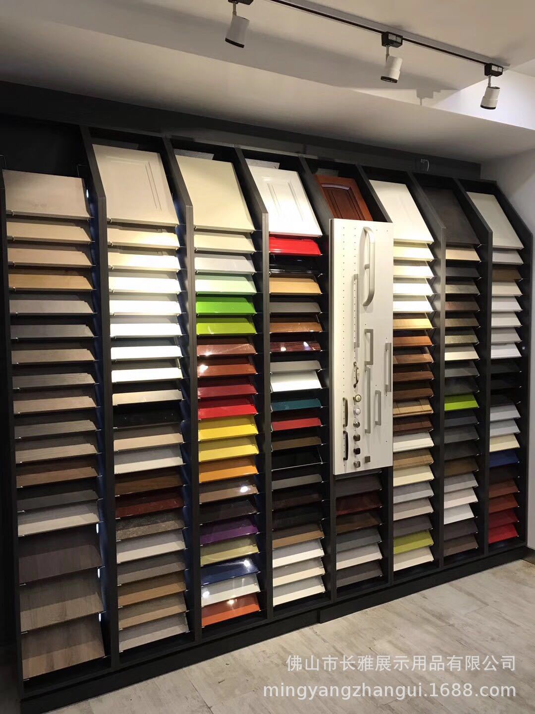 供应木地板陶瓷柜集成吊顶免漆板展示石材展架瓷砖样板架