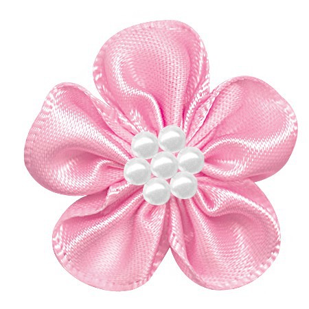 Yao Ming cinta de poliéster DIY pequeña flor ropa interior decoración hecha a mano cinta flor horquilla Decoración Accesorios
