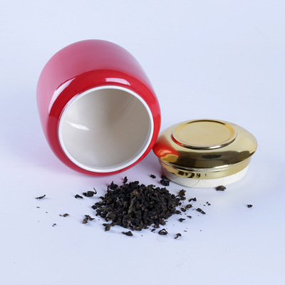 Bai Sheng Manufactor Direct selling Tea pot ceramics tea set Storage tank Canister Pu'er tea customized LOGO