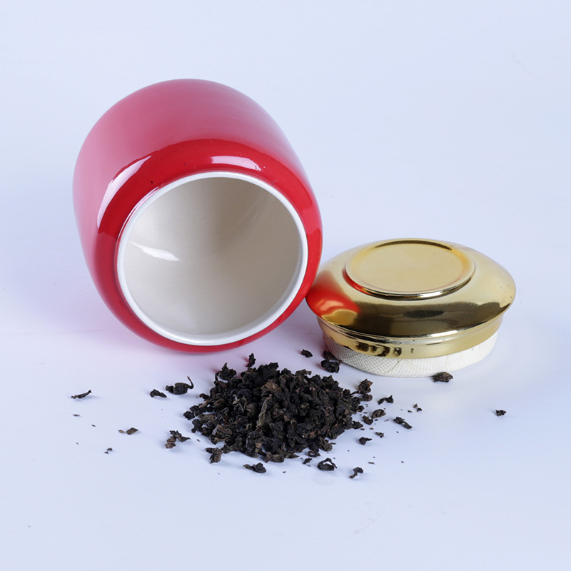 Bai Sheng Manufactor Direct selling Tea pot ceramics tea set Storage tank Canister Pu'er tea customized LOGO