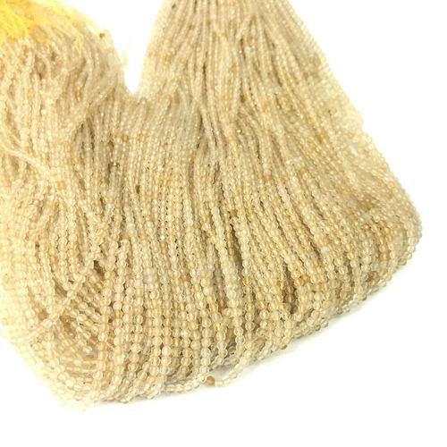 Natural Yellow Crystal Cut Half-Finished Bead Pendant Earrings Necklace Hairpin Tassel DIY Jewelry Accessories Wholesale