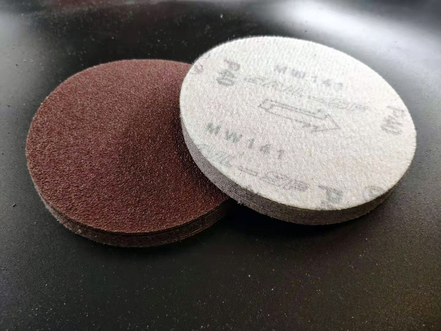 3寸75mm 植绒砂纸 拉绒片打磨片 圆砂纸
