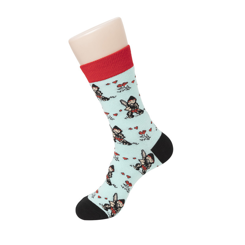65g Weight Socks Classification Socks Lingerie Type Cotton (more than 50%) Fabric Type A Pair Quantity Casual, Daily Occasion Animal, Color Block Pattern All Seasons Season Unisex Gender Cute Style A Pair Cute Unisex Animal Color Block Cotton (more Than 50%) Crew Socks 26