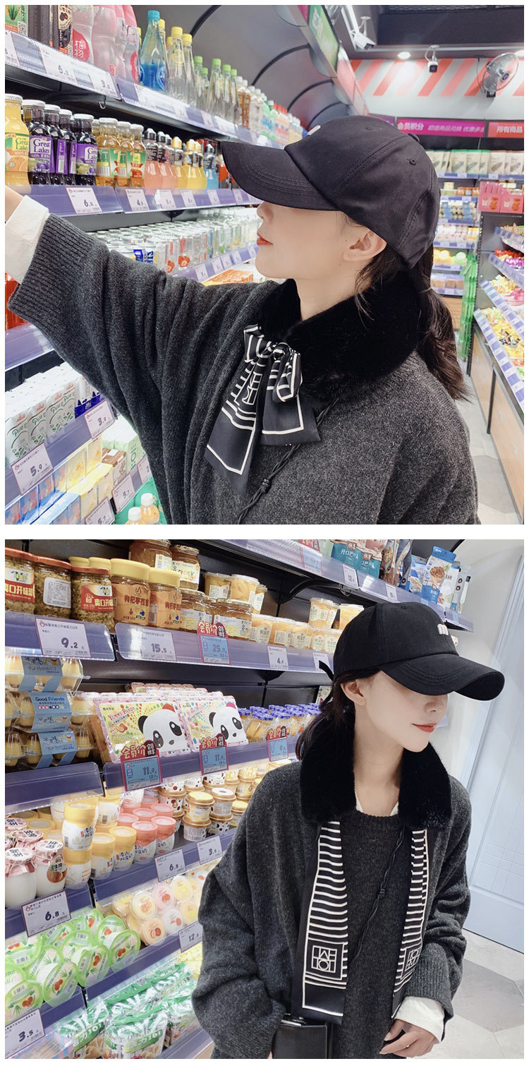 Neue Gestreifte Buchstaben Schal Frauen Herbst Und Winter Koreanische Version Warme Studenten Ins Mädchen Netto-promi-plüsch-lätzchen display picture 19