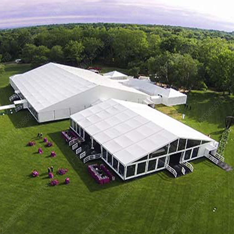 大型活动展览篷房 户外可移动铝合金篷房 汽车展销会人字形篷房