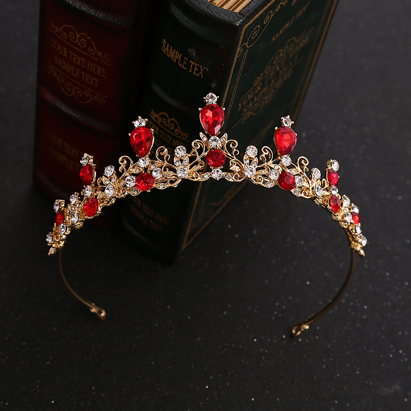 Bridal Crown Alloy Plating Rhinestones Crown display picture 2