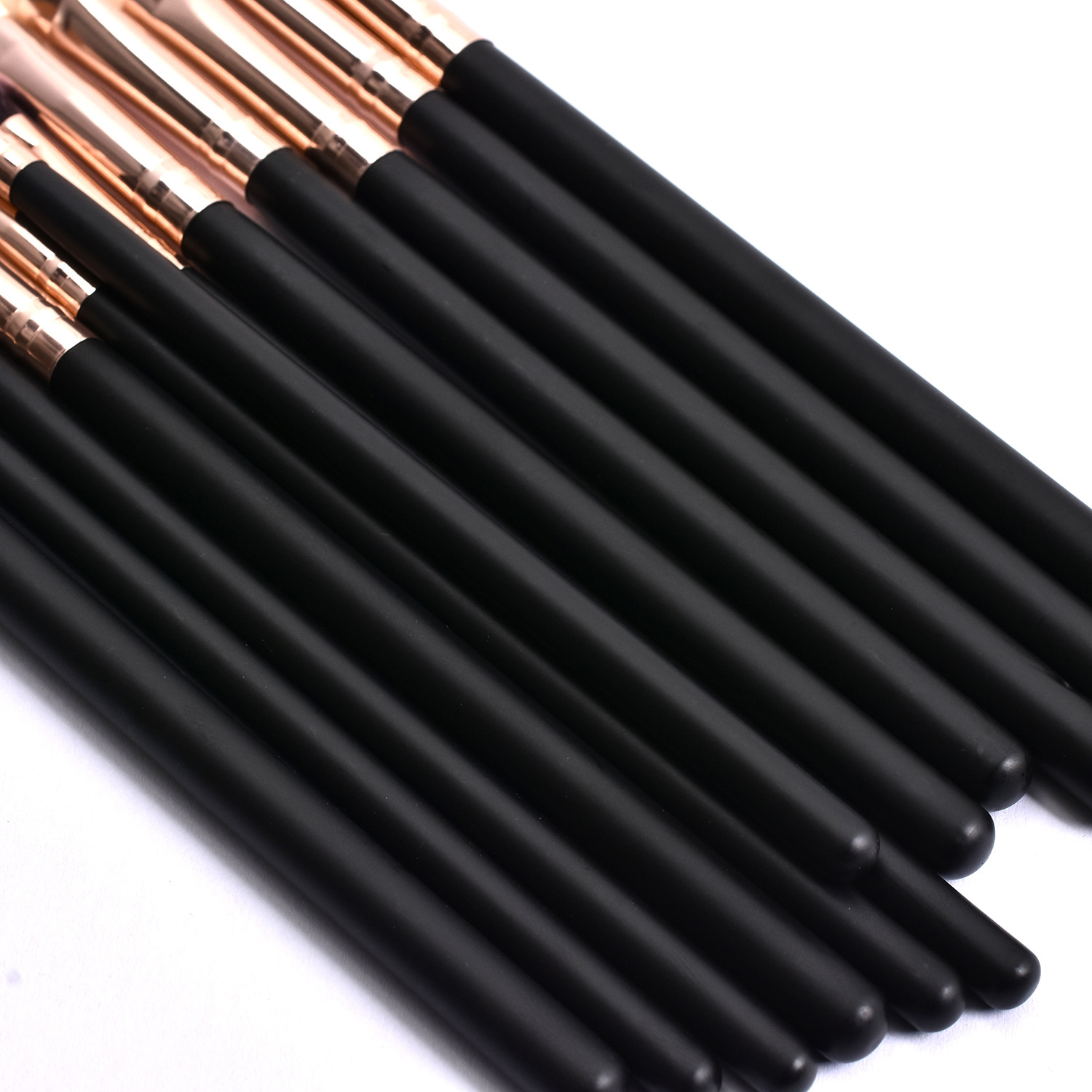 Black Rose Gold Makeup Brush Set 6