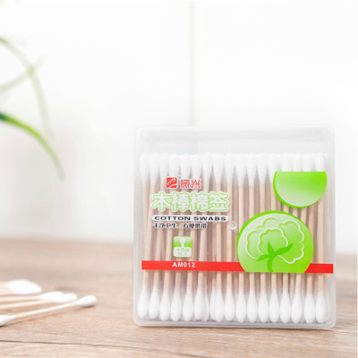 Double head Cotton swab Ears Cotton swabs Swab stick box-packed disposable Remove makeup Makeup hygiene Swab Cotton