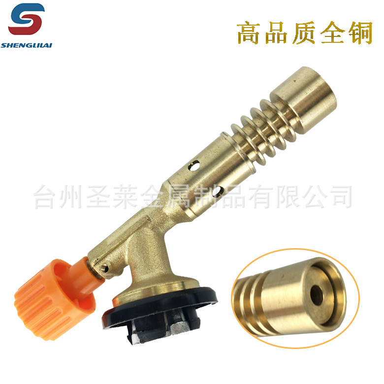 新款卡式喷火枪户外烧烤点火器丁烷气多用途手动点火小焊枪铜火炬|ms