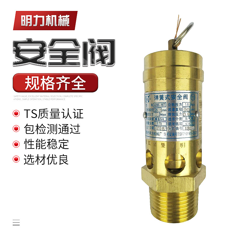 A28X--16T螺杆空压机安全阀  高品质安全阀  全启式安全阀批发