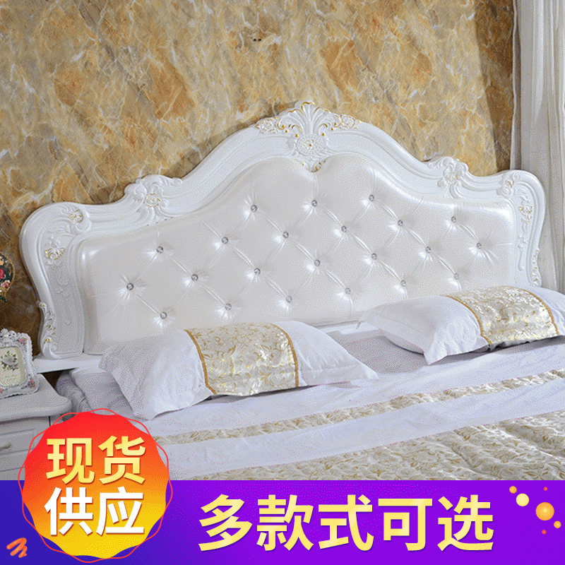 欧式宿舍欧式床头板 公寓出租旅馆软包床头 软包双人靠烤漆床头|ms