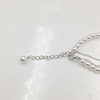 Fashionable long necklace from pearl, chain for key bag , simple and elegant design, wholesale