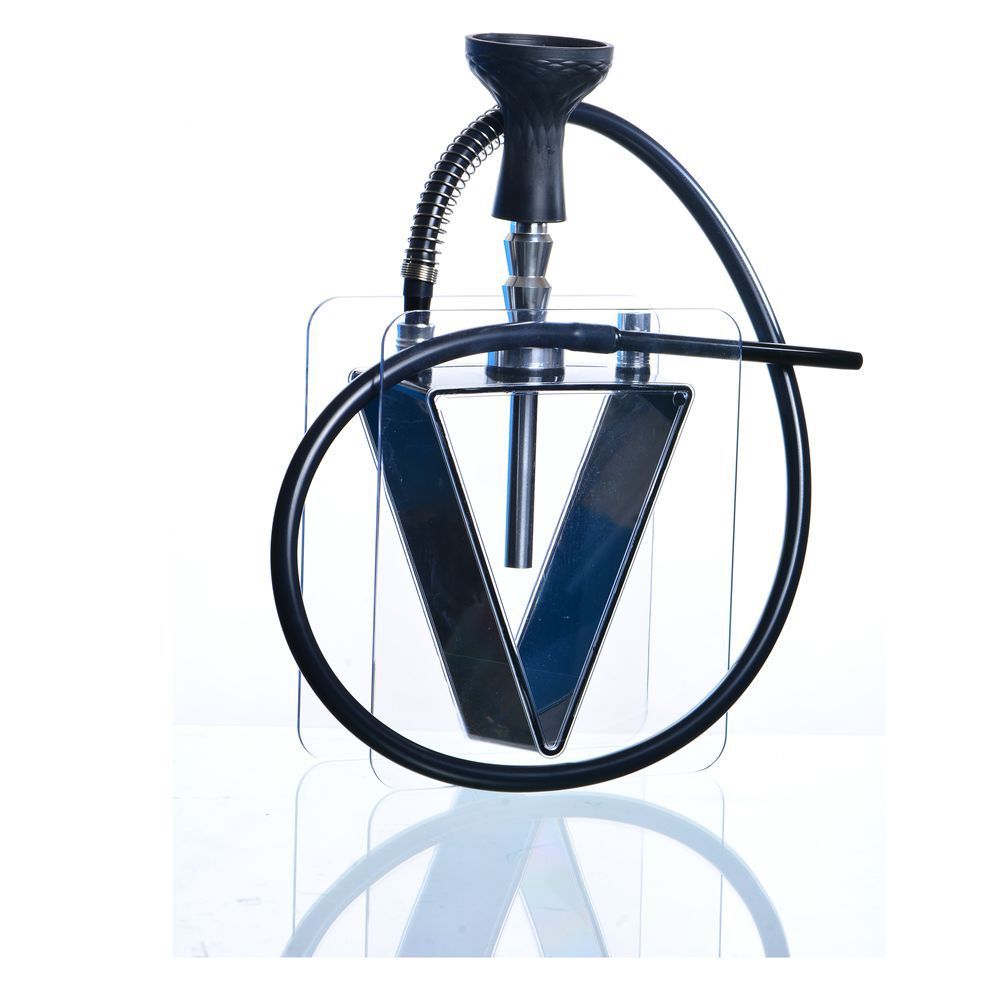 跨境貨源廠家供應阿拉伯水煙 成品亞克力三角水煙壺 全套裝塑料壺