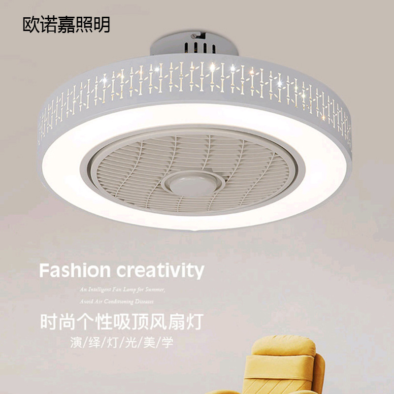 厂家批发led吊扇灯新型风扇灯现代简约书房餐厅卧室风扇灯